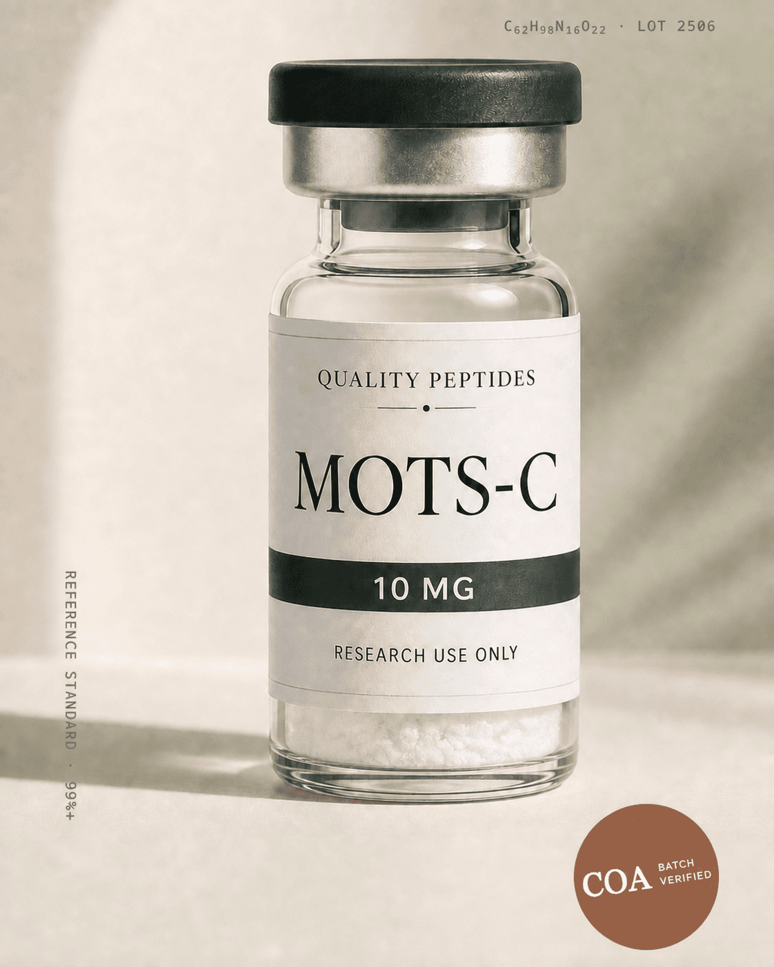 MOTS-C 10 MG Quality Peptides research vial